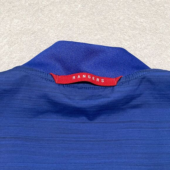 Texas Rangers Jacket Mens Medium Royal Blue MLB Full Zip Embroidered Logo NIKE - Picture 10 of 14
